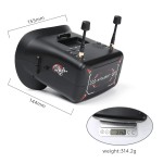 IFlight FPV Video 40CH Brillen Googles Renn drohne Vierachse-Kopfmontage 5,8G DVR Videoempfänger 4,3 Zoll Flugzeug FPV UAV